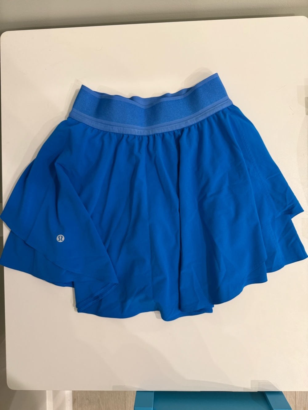 Lululemon Court Rival High Rise Tennis Skort in Pool Blue/Golf/Running Sz 2